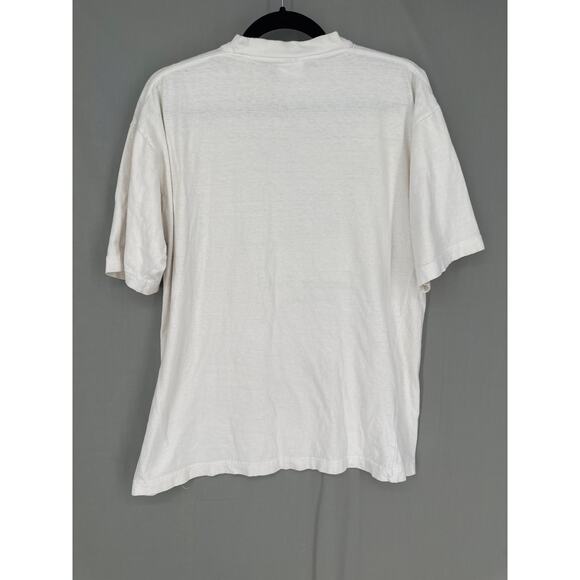 Vintage San Fermin Shirt Large White Running Bulls Pamplona Spain Graphic Tee - Picture 3 of 6